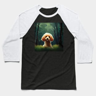 Cocker Spaniel puppy dog in the woods Baseball T-Shirt